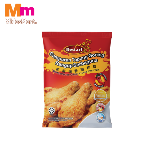 BESTARI CRISPY FRIED CHICKEN COATING MIX - HOT & SPICY (1KG)