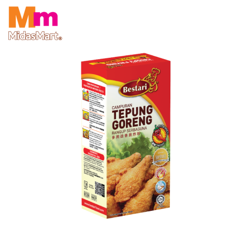 BESTARI CRISPY FRIED CHICKEN COATING MIX - HOT & SPICY (150G