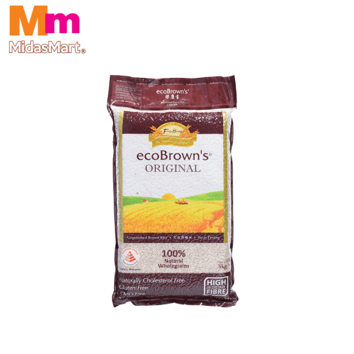 ECOBROWN'S ORIGINAL UNPOLISHED BROWN RICE (5KG)