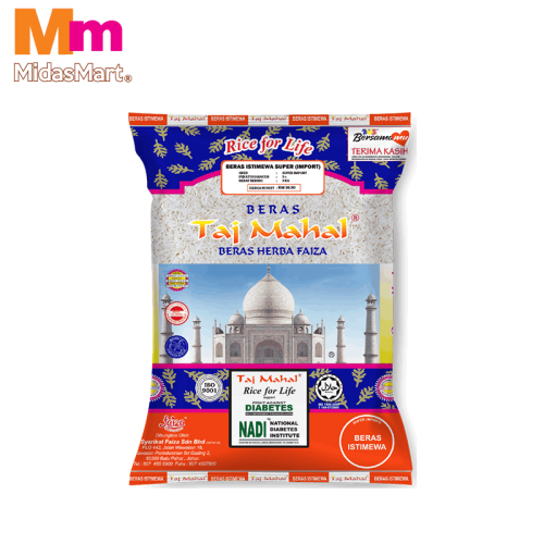TAJ MAHAL HERBA PONNI RICE (5KG)