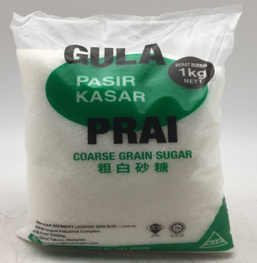 PRAI COARSE GRAIN SUGAR 1 X 1KG