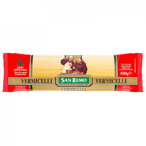 SAN REMO D/PASTA VERMICE 1 x 500G