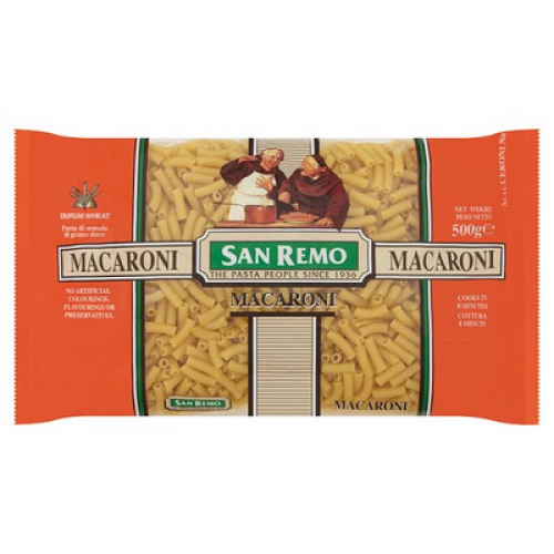 SAN REMO D/PASTA MACARON 1 X 500G