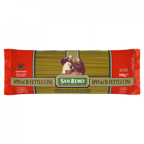 SAN REMO SPINACH FETTUCCINE 1X500G