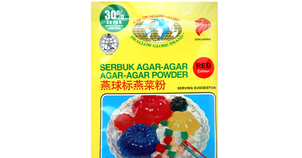 SWALLOW GLOBE BRAND AGAR-AGAR POWDER - RED (10G)
