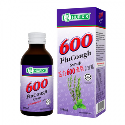 HURIX'S 600 FLU COUGH SYRUP 1X60ML