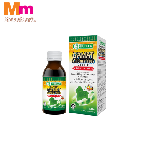 HURIX'S SIRAP GAMAT & MADU PLUS FOR CHILDREN (60ML)