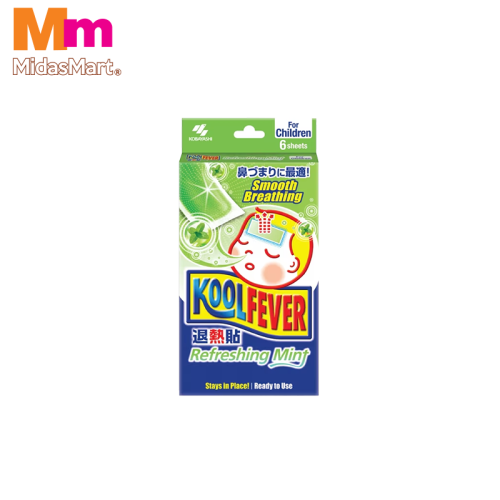 KOOLFEVER REFRESHING MINT COOLING GEL SHEET (6 SHEETS)