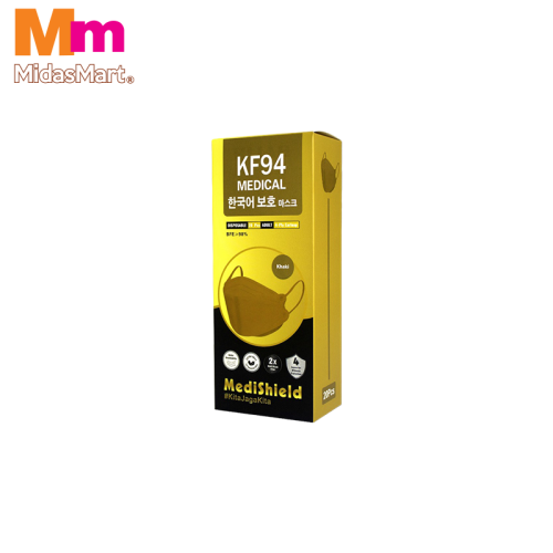MEDISHIELD KF94 PROTECTIVE MASK - KHAKI (10 PACK)