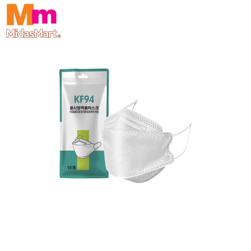 MEDISHIELD KF94 PROTECTIVE MASK - WHITE (10 PACK)