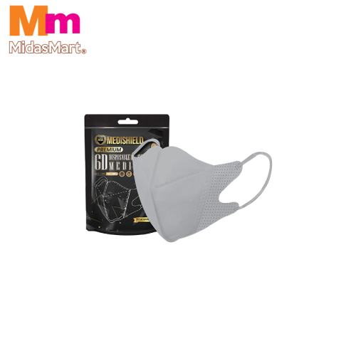 MEDISHIELD 6D EARLOOP PROTECTIVE MASK - WHITE (10 PACK)