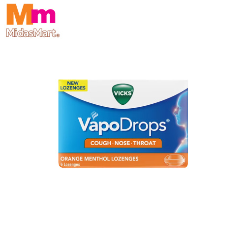 VICKS ORANGE COUGH DROPS (6'S)