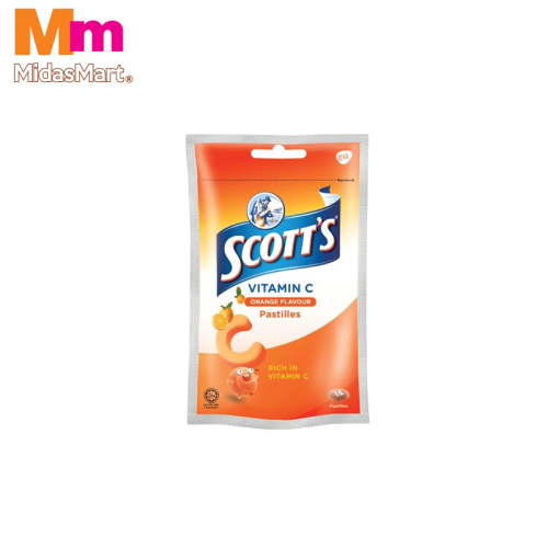 SCOTT'S VITAMIN C ORANGE PASTILLES - ZIPPER (15S)