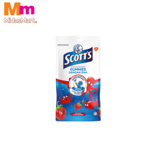 SCOTT'S CHEWABLE GUMMIES - STRAWBERRY (15S)