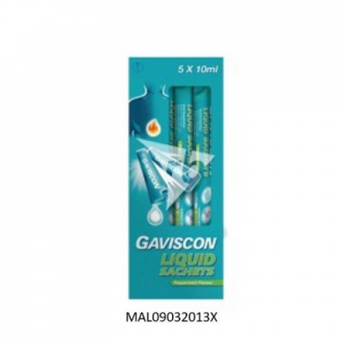 GAVISCON LIQUID PEPPERMINT 1X5X10ML