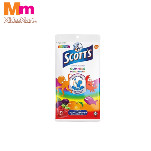 SCOTT'S DHA GUMMIES - ASSORTED FLAVORS (15S)