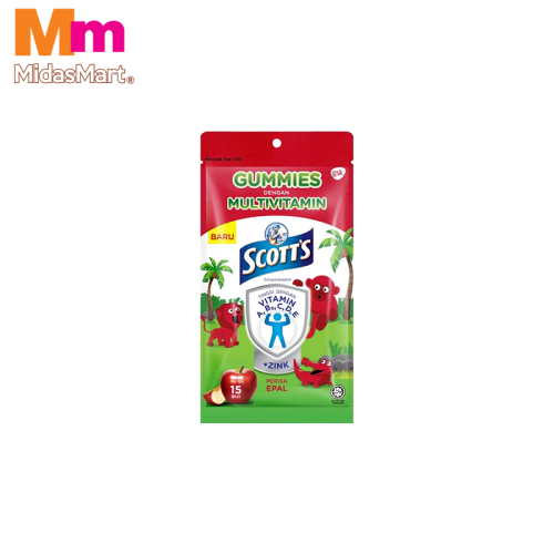 SCOTT'S MULTIVITAMIN GUMMIES APPLE (15 PACK)