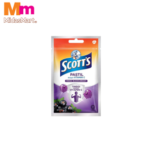 SCOTT'S VITAMIN C PASTILLES BLACKCURRANT (15 PACK)