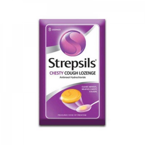 STREPSILS CHESTY COUGH 1X8S