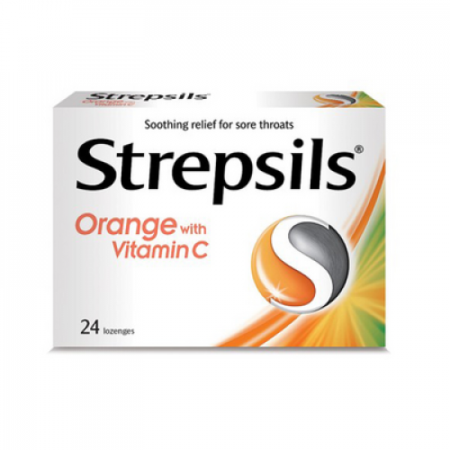 STREPSILS ORANGE WITH VIT C 1X2X12S