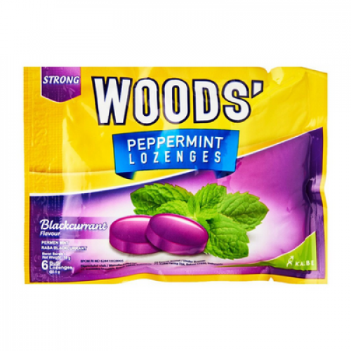 WOOD'S PEPPERMINT DROPS - B/CURRANT 1X15G