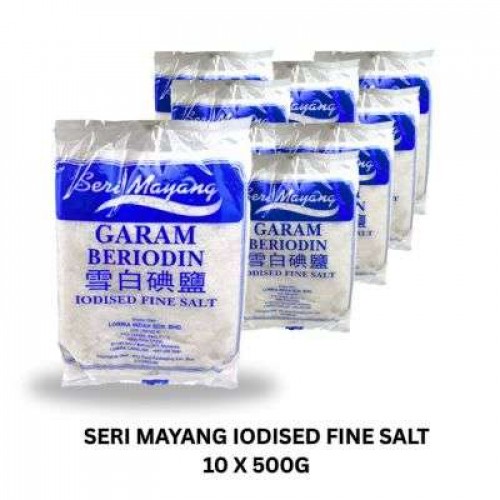 SERI MAYANG IODISED FINE SALT 10 X 500G