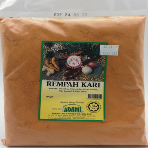 ADAMI REMPAH KARI MAMAK 1 x 500G  