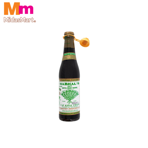 HABHAL'S CAP KIPAS UDANG SALTY SOY SAUCE (345ML)
