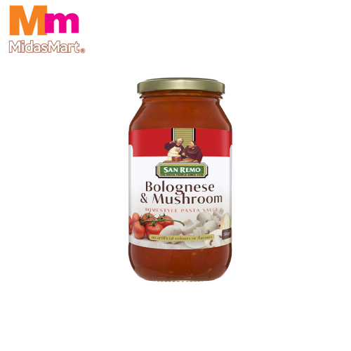 SAN REMO BOLOGNESE & MUSHROOM PASTA SAUCE (500G)