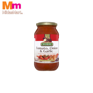 SAN REMO TOMATO, ONION AND GARLIC PASTA SAUCE (500G)
