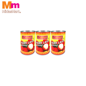 LORRIA LYCHEE IN SYRUP PACK (3 X 565G)