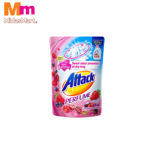 ATTACK FRUITY PERFUME LIQUID DETERGENT (1.4KG)