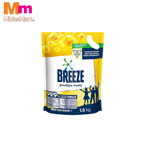 BREEZE CONCENTRATED LIQUID DETERGENT - GOODBYE MUSTY ACTIVE 