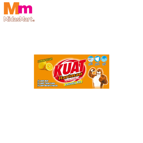 KUAT HARIMAU LEMON DETERGENT BAR (150G)