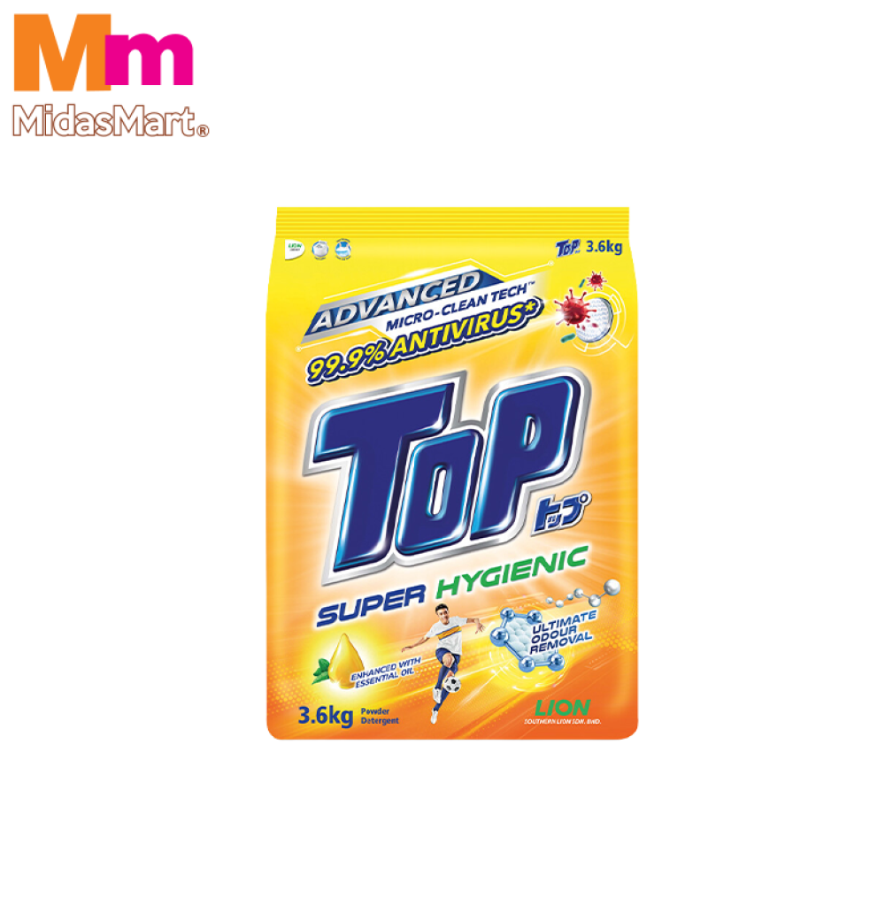 Top Wash Powder TOP POWDER DETERGENT - SUPER HYGIENIC (3.6KG)