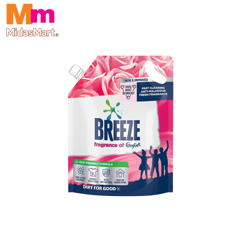 BREEZE LIQUID DETERGENT WITH FRAGRANCE OF COMFORT REFILL (1.