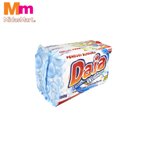 DAIA WHITE DETERGENT BARS (3 X 150G)