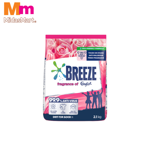 BREEZE POWDER DETERGENT WITH FRAGRANCE OF COMFORT (2.1KG)