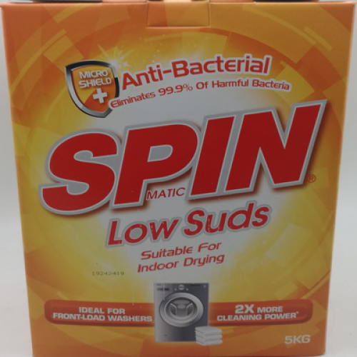 SPIN LOW SUDS ANTI BACT 1X5KG