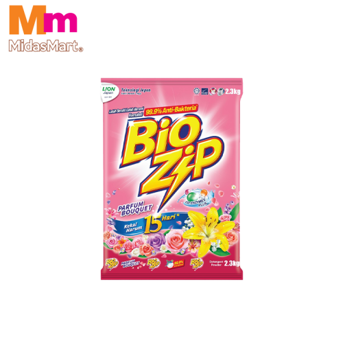 BIOZIP POWDER DETERGENT PARFUM BOUQUET (2.3KG)