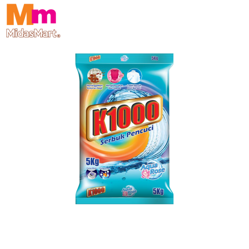 K1000 POWDER DETERGENT AQUA ROSE (5KG)
