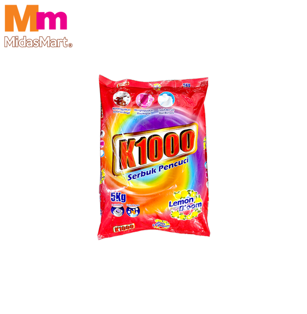 K1000 LEMON BLOOM DETERGENT POWDER - JUMBO (2.5KG)