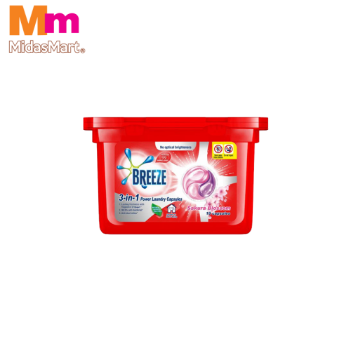 BREEZE 3-IN-1 SAKURA LAUNDRY CAPSULES (210G)