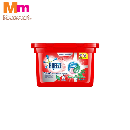 BREEZE 3-IN-1 EUCALYPTUS LAUNDRY CAPSULES (210G)