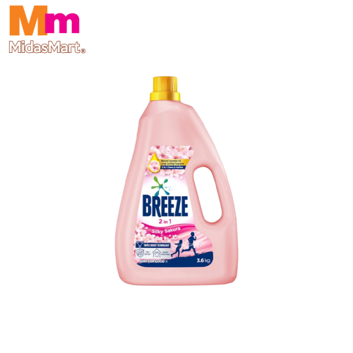 BREEZE LIQUID DETERGENT - SILKY SAKURA (3.6KG)