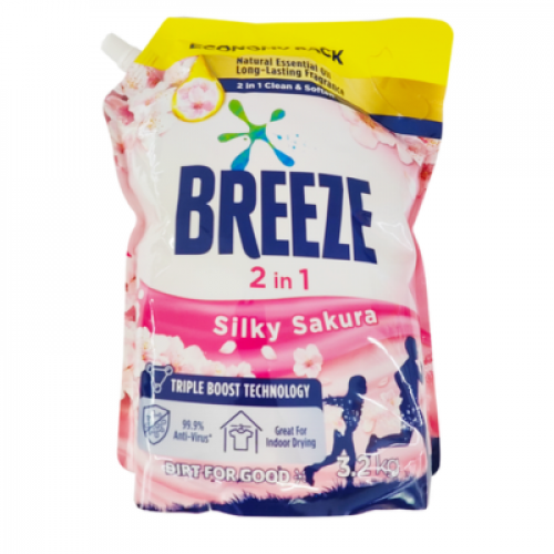 BREEZE LIQ DET SILKY SAKURA REF 1X3.2KG