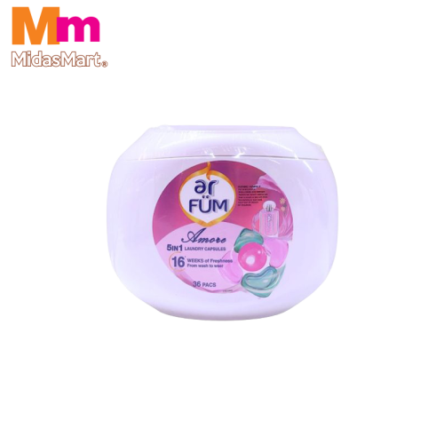 AR FUM 5-IN-1 AMORE LAUNDRY CAPSULES (36'S)