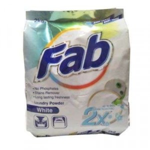 FAB LAUNDRY PWD WHITE 1X2KG FAB LAUNDRY PWD WHITE 1X2KG