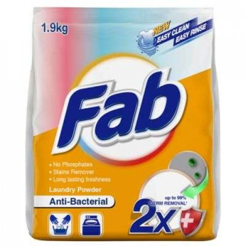 FAB LAUNDRY PWD ANTI-BACTERIAL 1X1.9KG