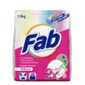FAB LAUNDRY PWD SAKURA 1X1.9KG FAB LAUNDRY PWD SAKURA 1X1.9KG